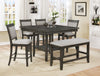 2727GY - Fulton Grey Counter Height 6 Piece Dining Set
