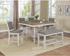 2727WH - Fulton White Counter Height 6 Piece Dining Set