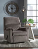 Nerviano - Reclining Chair - Grey Fabric