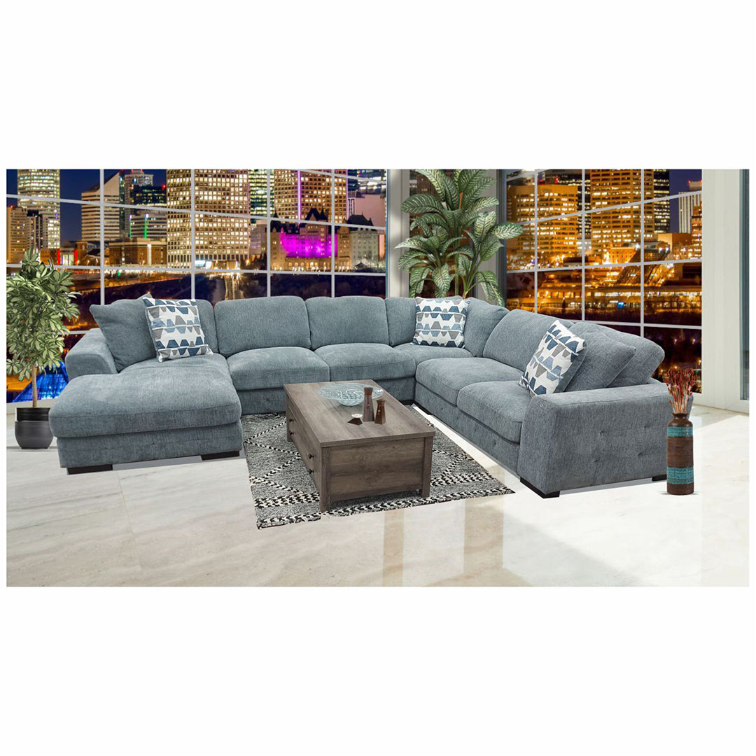 2358 - Ultra Plush Upholstery Right Chaise Sectional - Grey – Furniture 4  Less Canada