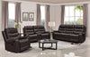 8837 - Reclining Sofa, Loveseat and Chair Set - Brown