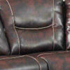 F14 - Leather Reclining Sectional - Brown