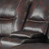 F14 - Leather Reclining Sectional - Brown