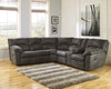 Timothy Grey Fabric Reclining Sectional