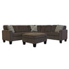 HL5543 - Brown Sectional with Ottoman