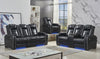 150 - Power Recline Sofa, Loveseat, and Recliner - Black