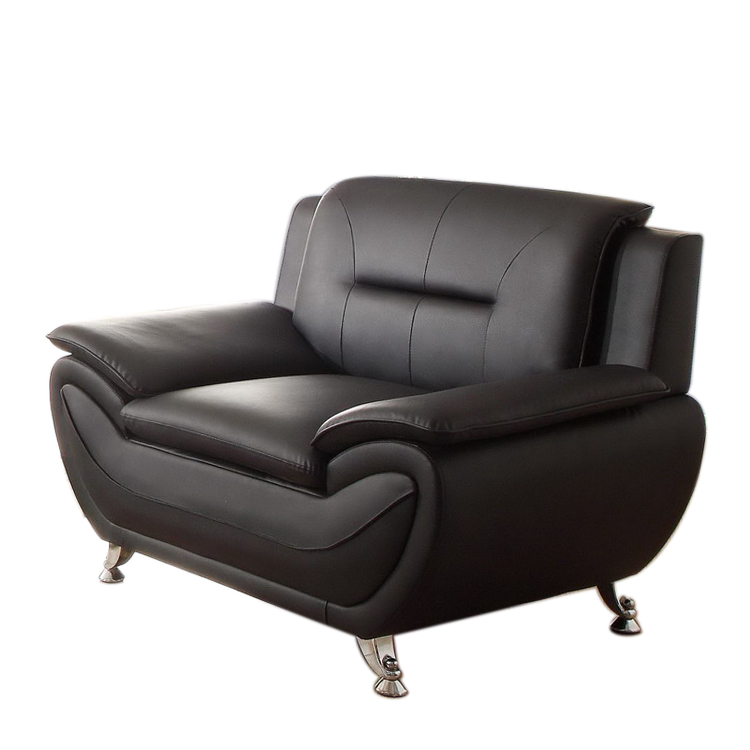 Leah 2 Seater Capri Leather - Black - Infinity Furniture